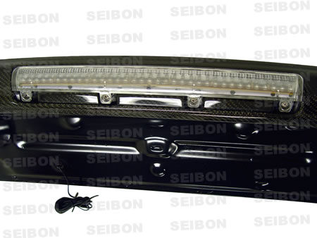 HONDA CIVIC 96-00 3D SEIBON SP CARBON REAR SPOILER +LED - 4