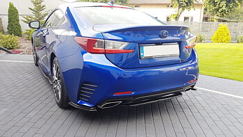 Central Rear Splitter (Without Vertical Bars) Lexus RC (2014-UP)