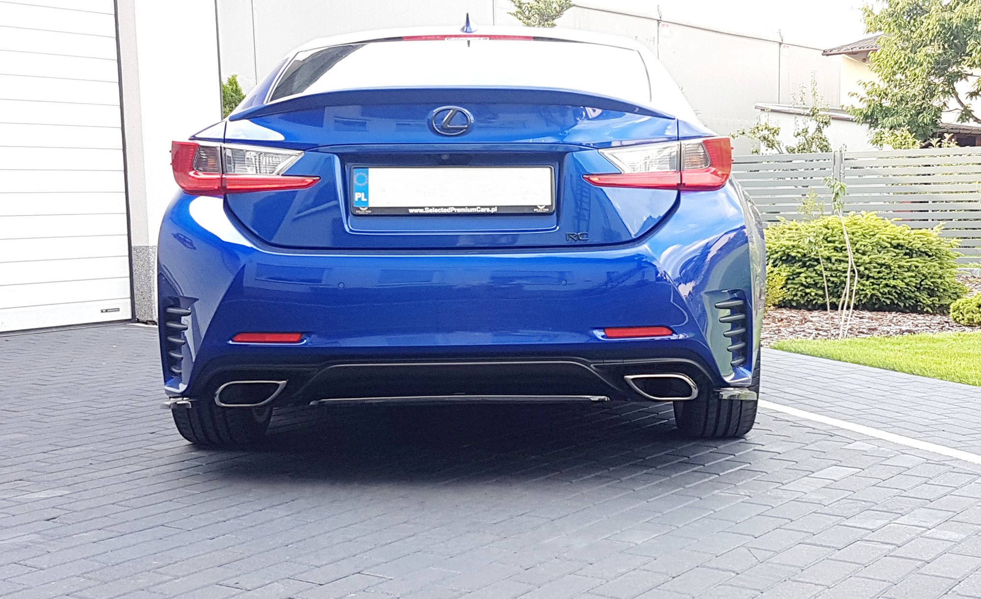 Central Rear Splitter (Without Vertical Bars) Lexus RC (2014-UP) - 3