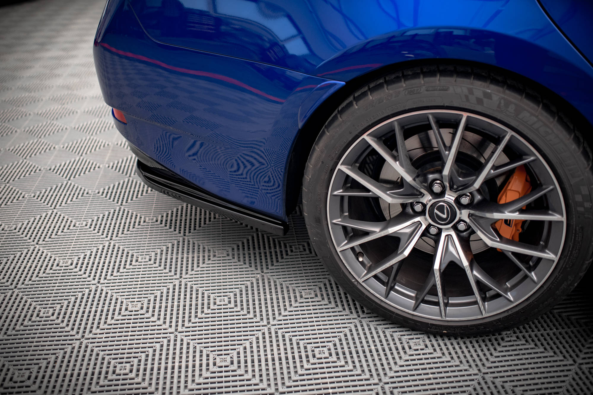 Rear Side Splitters Lexus GS F Mk4 Facelift - 2