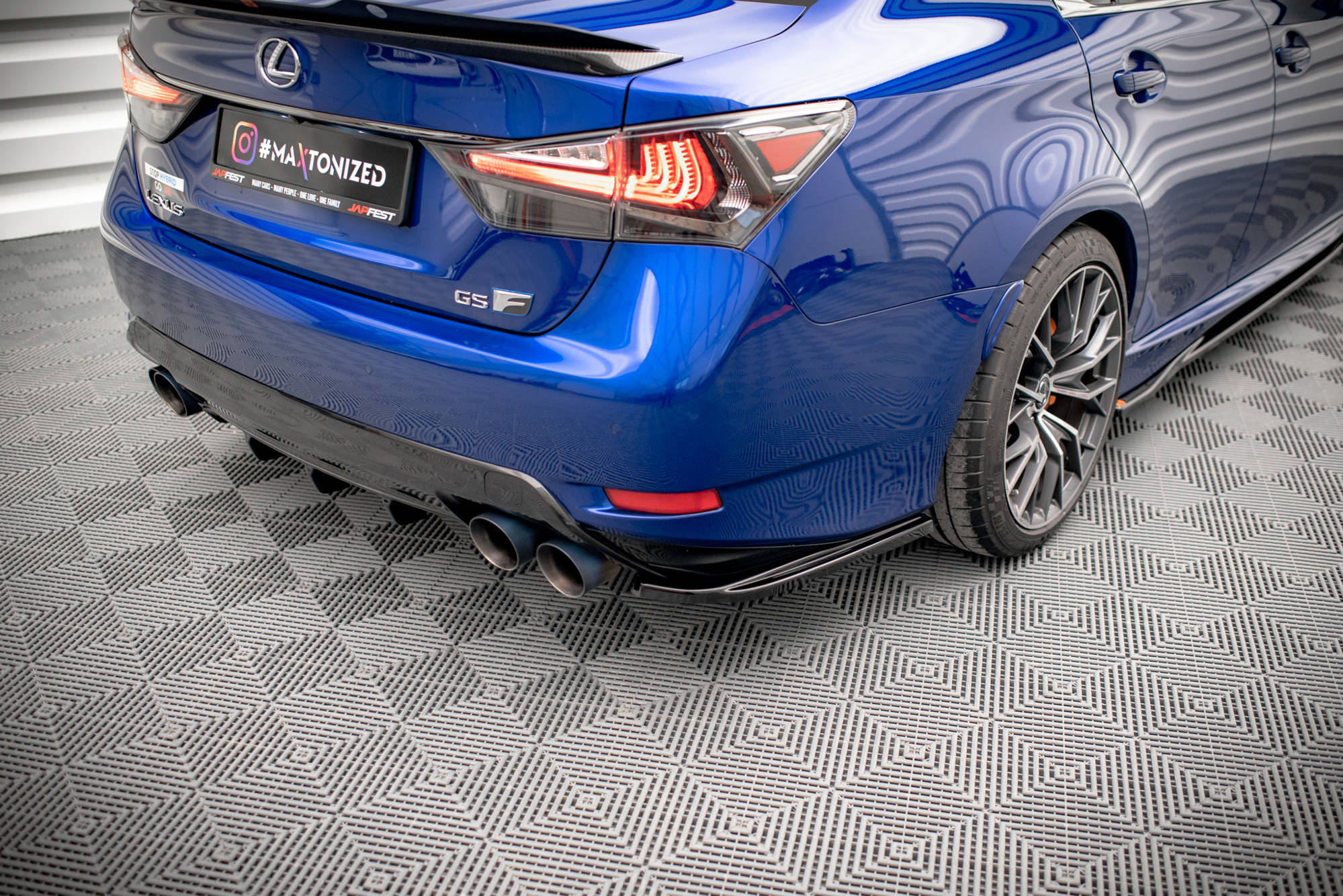 Rear Side Splitters Lexus GS F Mk4 Facelift - 3