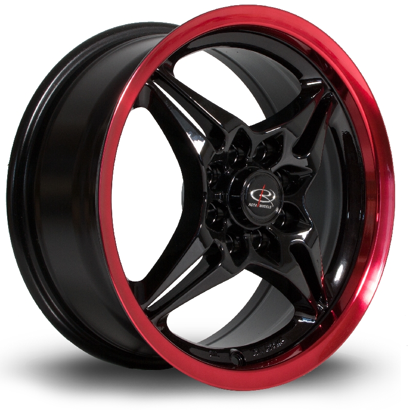 ROTA AUTOX 15 INCH 6.5J 4X100/4X114 ET40 BLACKCREDLIP