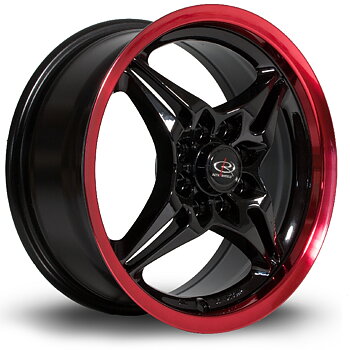 ROTA AUTOX 15 INCH 6.5J 4X100 ET40 BLACKCREDLIP