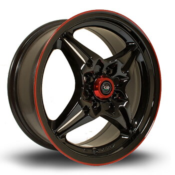 ROTA AUTOX 15 INCH 6.5J 4X100 ET40 BLACKRLIP