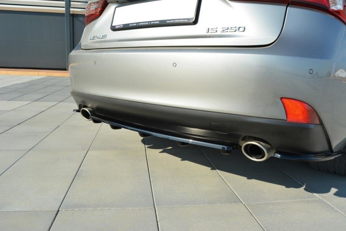 Central Rear Splitter (Vertical Bars) Lexus IS Mk3 T - 2