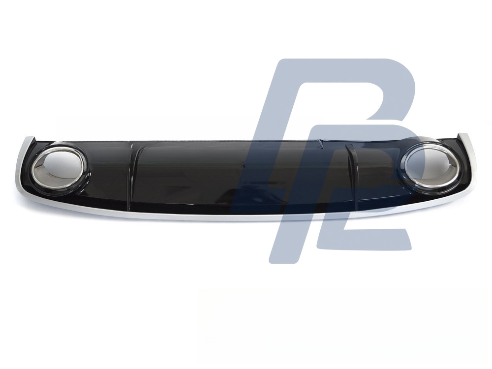 Diffuser Single Outlet Gloss Black Sport Style for Audi A4 B8 2012–2015 - 4