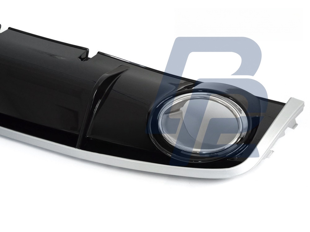 Diffuser Single Outlet Gloss Black Sport Style for Audi A4 B8 2012–2015 - 2
