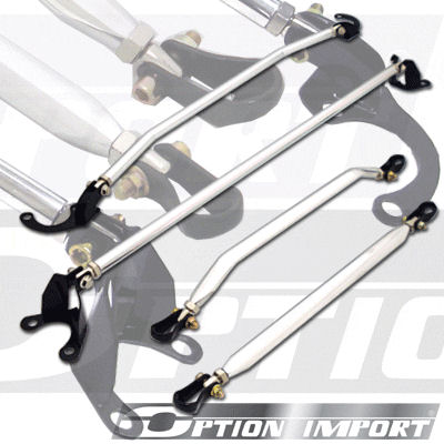 HONDA CIVIC 96-00 SIX-PERFORMANCE 4-PIECE STRUTBAR SET