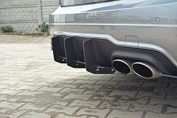 MERCEDES C W204 AMG-LINE (FACELIFT) BAKRE DIFFUSER & BAKRE SIDO SPLITTERS
