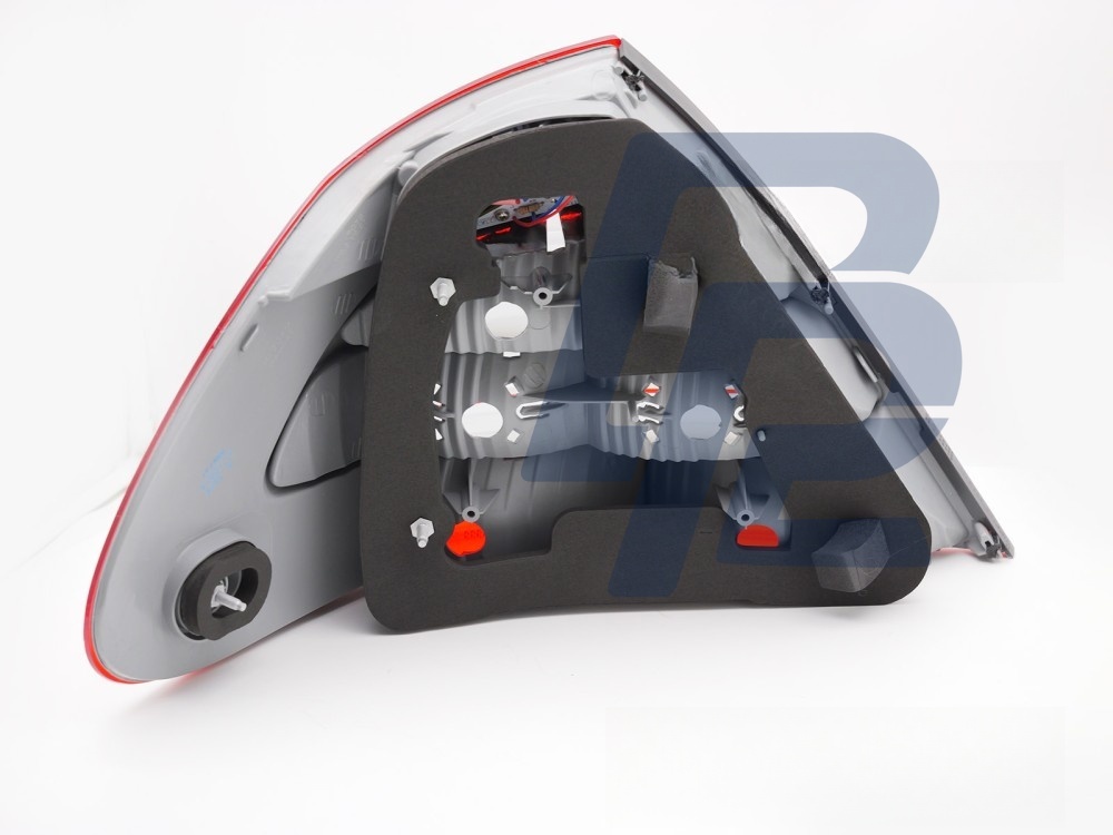 LED Tail Light Red/Clear Right Side TYC for Mercedes W211 2006–2009 4D - 4