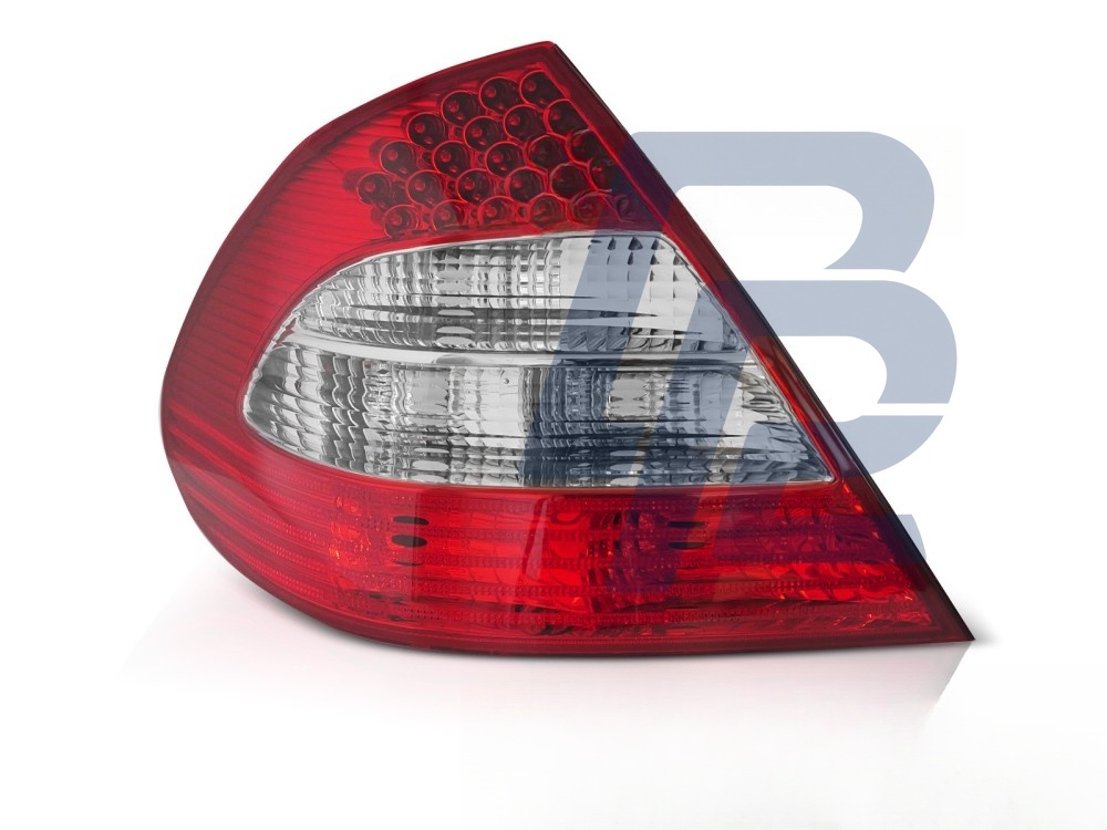 LED Tail Light Red/Clear Left Side TYC for Mercedes W211 2006–2009 4D - 3