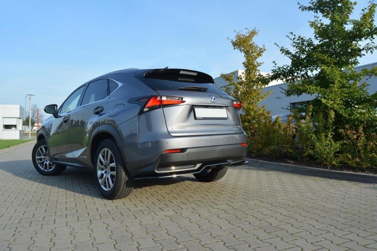 Central Rear Splitter Lexus NX MK1 H (With Vertical Bars) (2014-2017) - 3