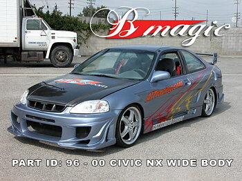 HONDA CIVIC 96-98 3D NX STYLE 12-PIECE WIDEBODYKIT [AIT]