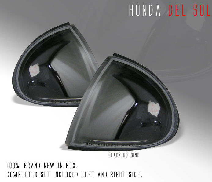 HONDA CRX DELSOL 92+ JDM SVARTA FRÄMRE BLINKERS