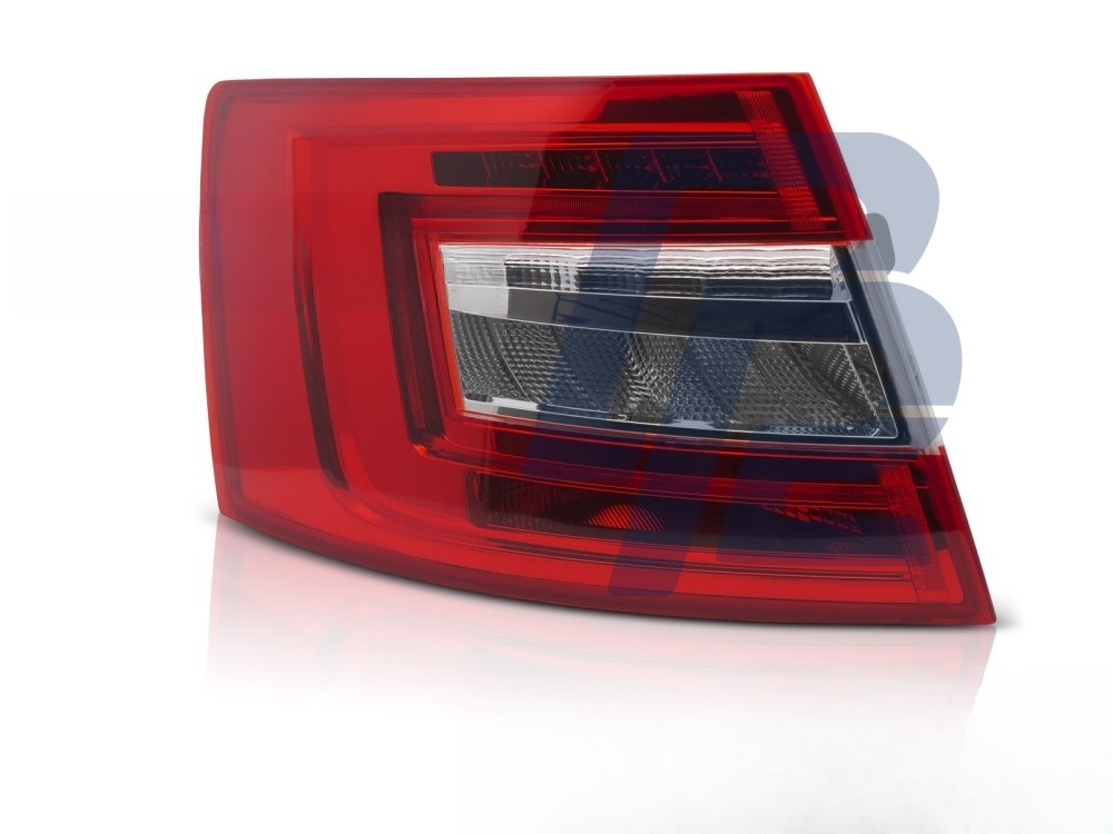 LED Tail Light Red/Clear Left Side TYC for Skoda Octavia III 2016–2020 Liftback - 3