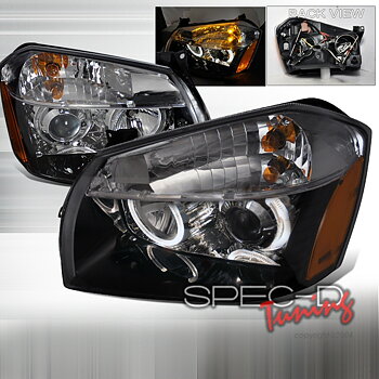DODGE MAGNUM 05-07 PROJECTOR HEADLIGHTS BLACK CLEAR [DEPO]