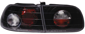 HONDA CIVIC 3D 92-95 BLACK G3 TAILLIGHTS