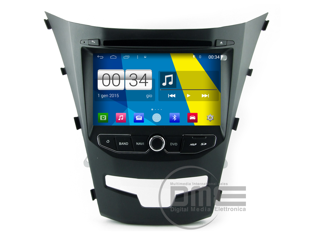 SSANGYONG KORANDO 7" MODELLANPASSAD ANDROID HUVUDENHET