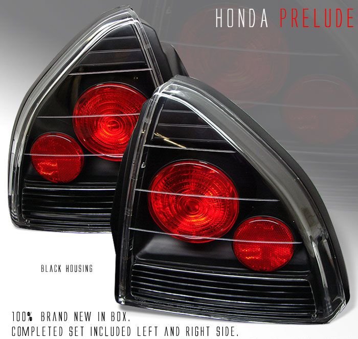 HONDA PRELUDE 92-96 SVARTA G3 BAKLAMPOR
