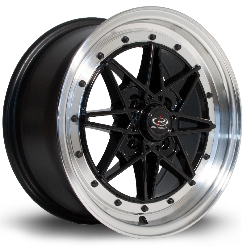 ROTA FLASHBACK 15 INCH 7J 4X100 ET40 RLBLACK