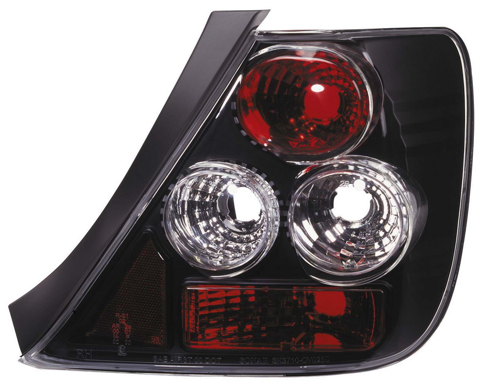 HONDA CIVIC 3D 01+ JDM BLACK G4 TAILLIGHTS