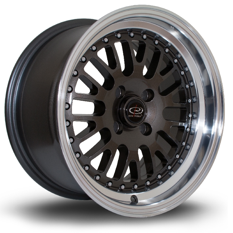 ROTA FLUSH 15 INCH 8J 4X100 ET20 RLGUNMETAL