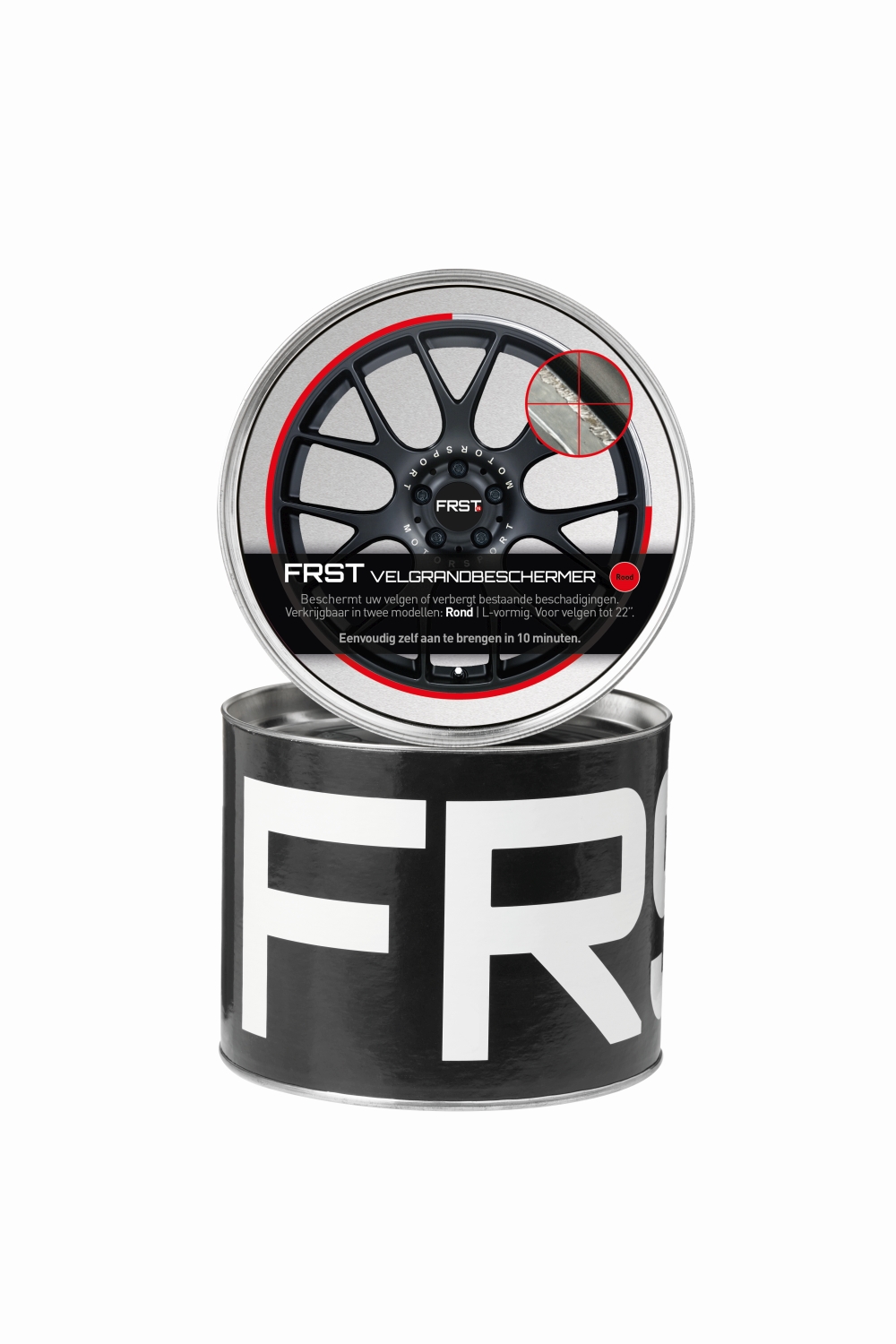 FRST WHEEL EDGE PROTECTOR STRIP ROUND (RED) MAX 22 INCH