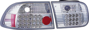 HONDA CIVIC 92-95 2/4D CHROME G4 LED TAILLIGHTS