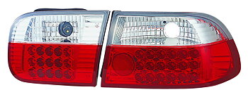 HONDA CIVIC 92-95 3D HATCHBACK RED/CLEAR G4 LED TAILLIGHTS