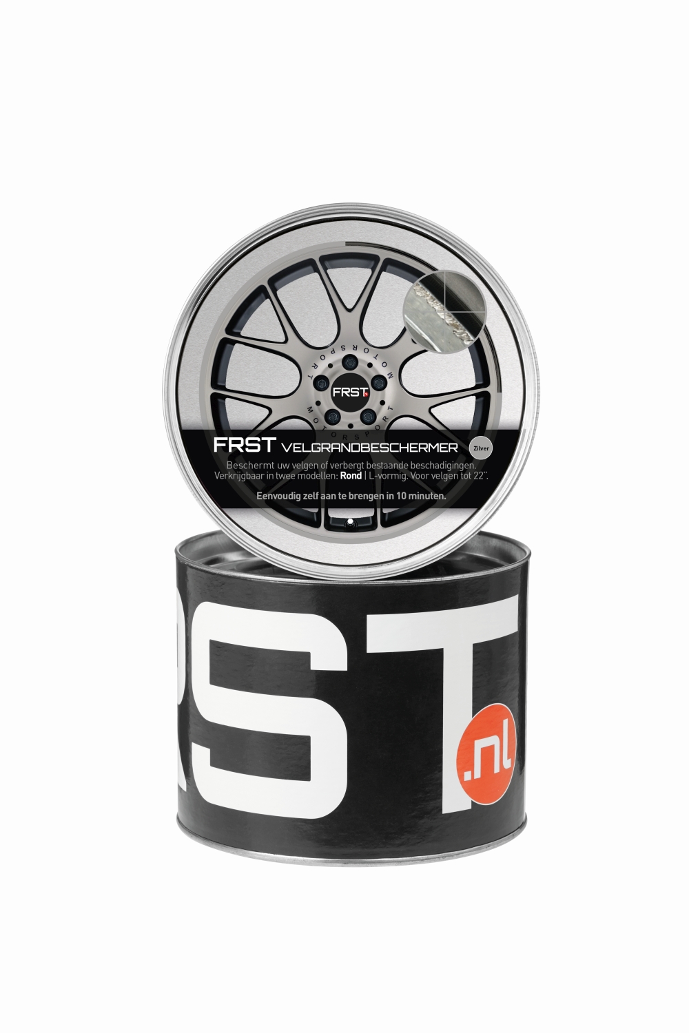 FRST WHEEL EDGE PROTECTOR STRIP ROUND (SILVER) MAX 22 INCH