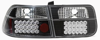 HONDA CIVIC 96-00 2D BLACK G4 LED TAILLIGHTS