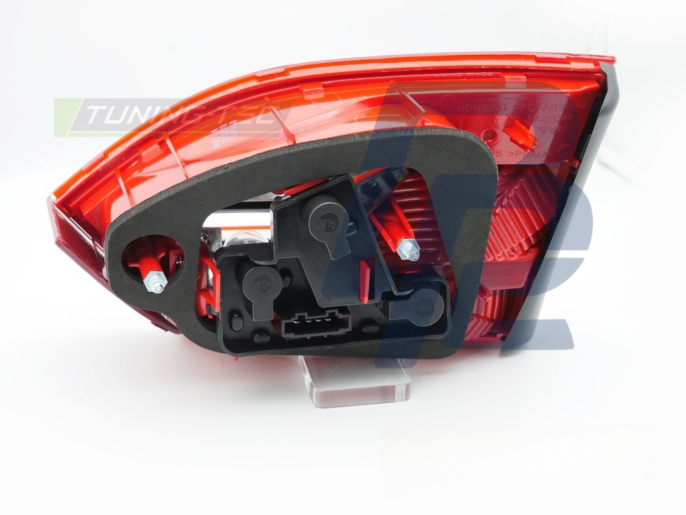 Tail Light Red/Clear Left Side TYC Flap for VW Jetta 2011–2014 - 3