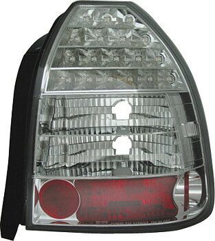 HONDA CIVIC 96-00 3D CHROME CLEAR G5 LED TAILLIGHTS