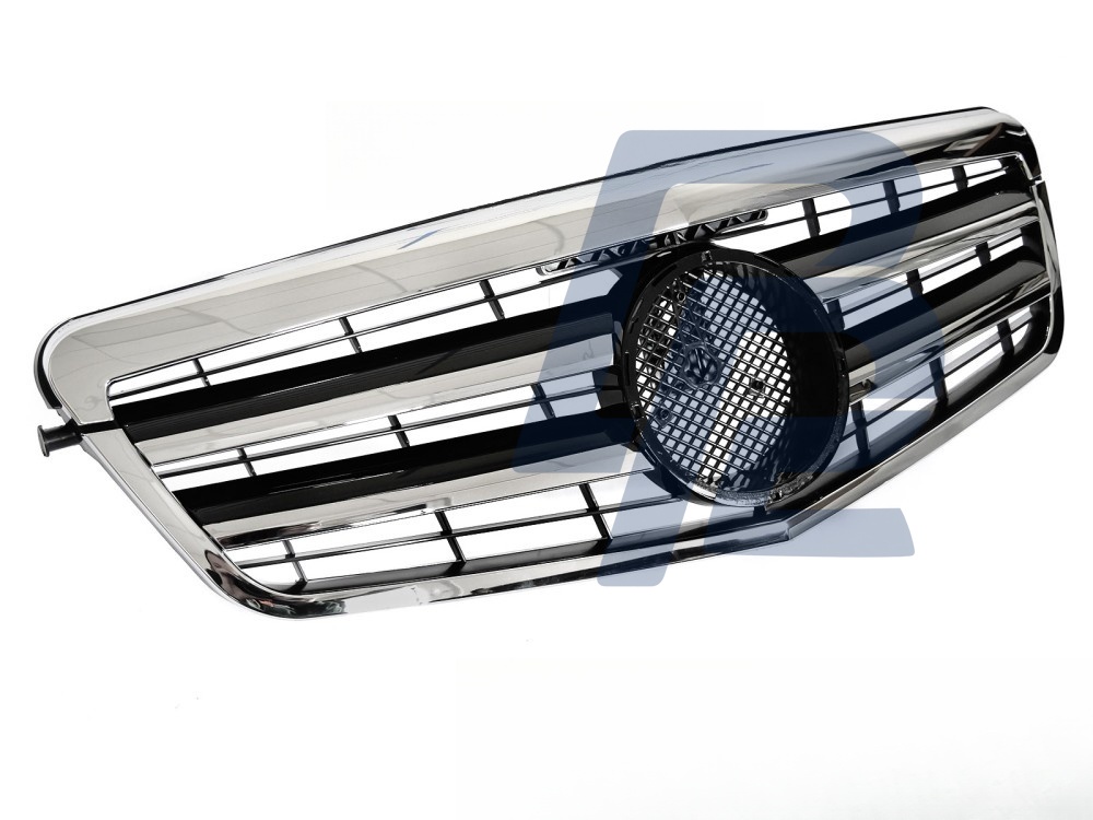 Grille Sport Black/Chrome for Mercedes W212 / S212 2009–2013 - 4