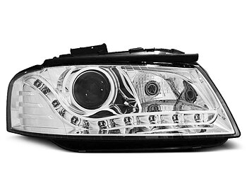 HEADLIGHTS AUDI A3 8P 05.03-03.08 DAYLIGHT CHROME