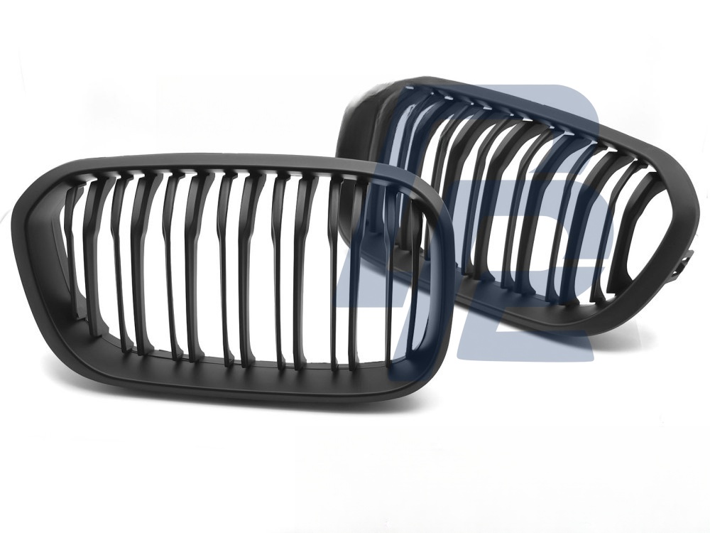 Grille Sport Matt Black Double-Slat for BMW F20 / F21 LCI 2015–2018 - 2