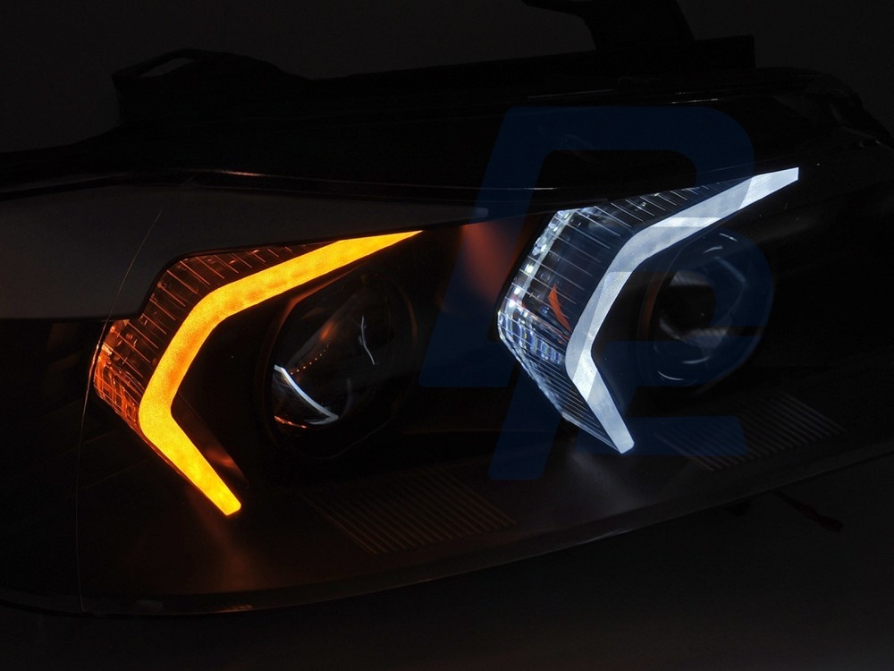 Full LED Headlights Black for BMW E90/E91 2005–2008 - 3