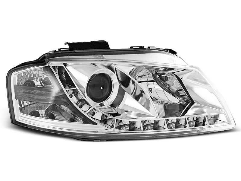 HEADLIGHTS AUDI A3 8P 05.03-03.08 DAYLIGHT CHROME