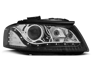 HEADLIGHTS AUDI A3 8P 05.03-03.08 DAYLIGHT BLACK