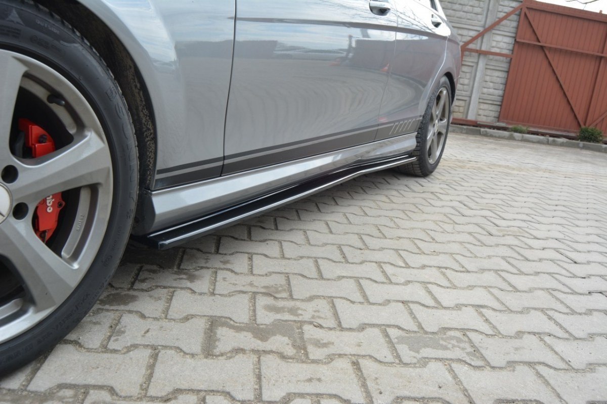 SIDE SKIRTS DIFFUSERS MERCEDES C W204 AMG-LINE (PREFACE)