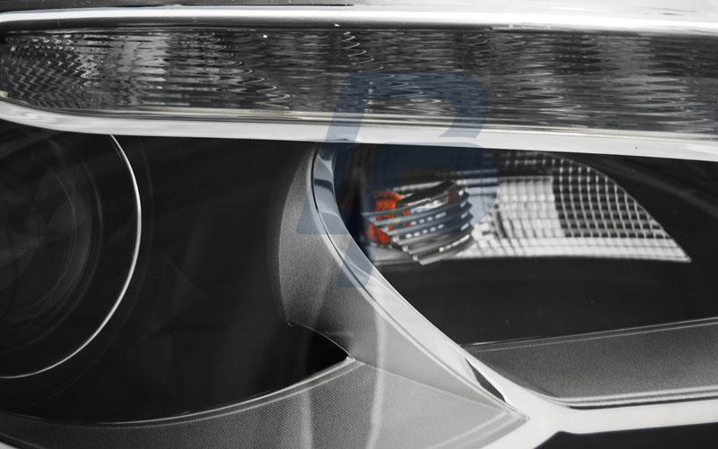 HEADLIGHTS AUDI A3 8P 08-12 BLACK TRU DRL - 2