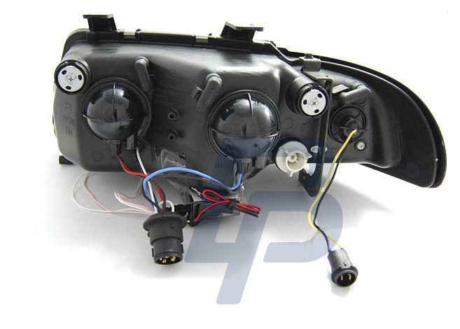 HEADLIGHTS AUDI A4 11.94-12.98 ANGEL EYES CCFL BLACK - 2