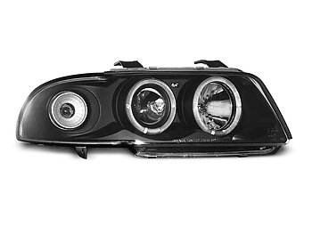 HEADLIGHTS AUDI A4 11.94-12.98 ANGEL EYES BLACK