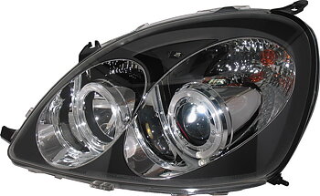 TOYOTA YARIS 98-03 BLACK ANGELEYE HEADLIGHTS
