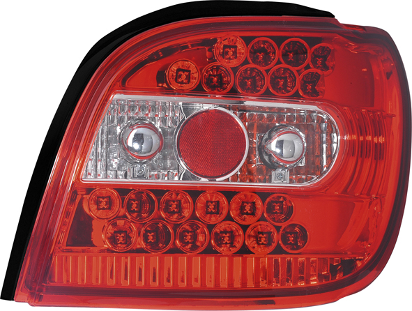TOYOTA YARIS -02 RÖDA/KLARA LED BAKLAMPOR
