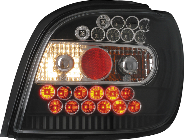 TOYOTA YARIS -02 SVARTA LED BAKLAMPOR