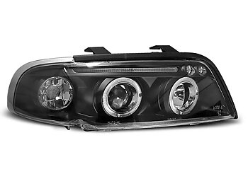 HEADLIGHTS AUDI A4 11.94-12.98 ANGEL EYES BLACK
