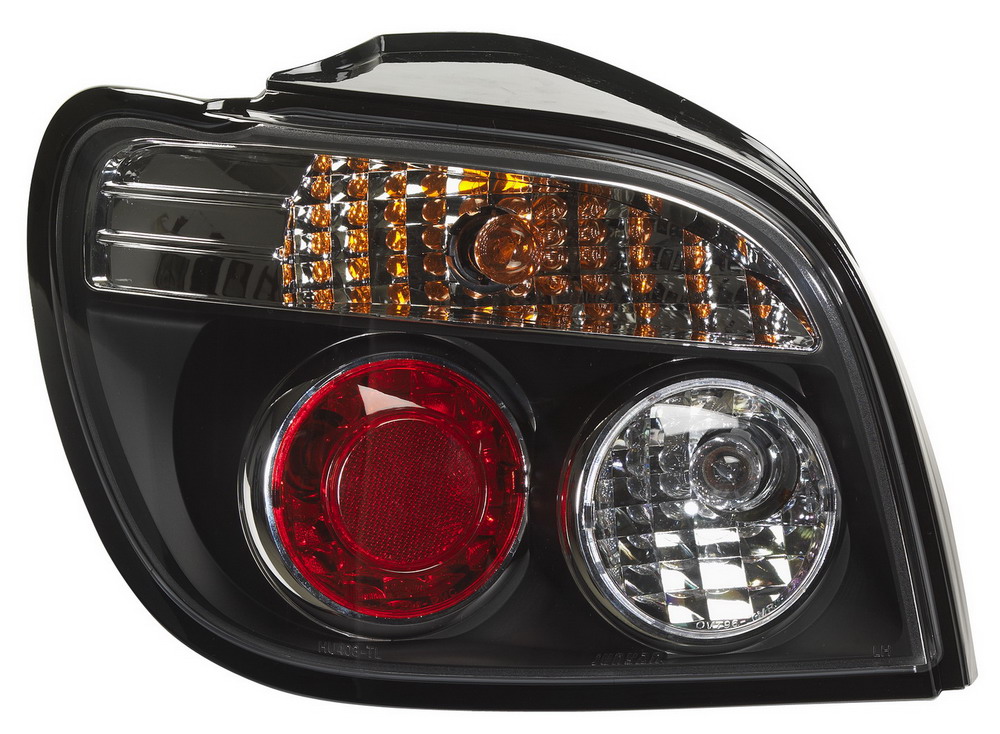 TOYOTA YARIS 99-05 (EXCL. VERSO) BLACK TAILLIGHTS