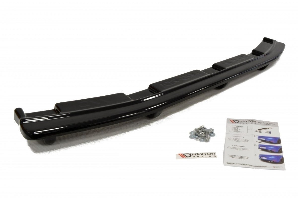 Central Rear Splitter Mazda 3 MK2 MPS (With Vertical Bars) - 2