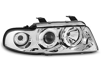 HEADLIGHTS HEADLIGHTS AUDI A4 11.94-12.98 ANGEL EYES CHROME